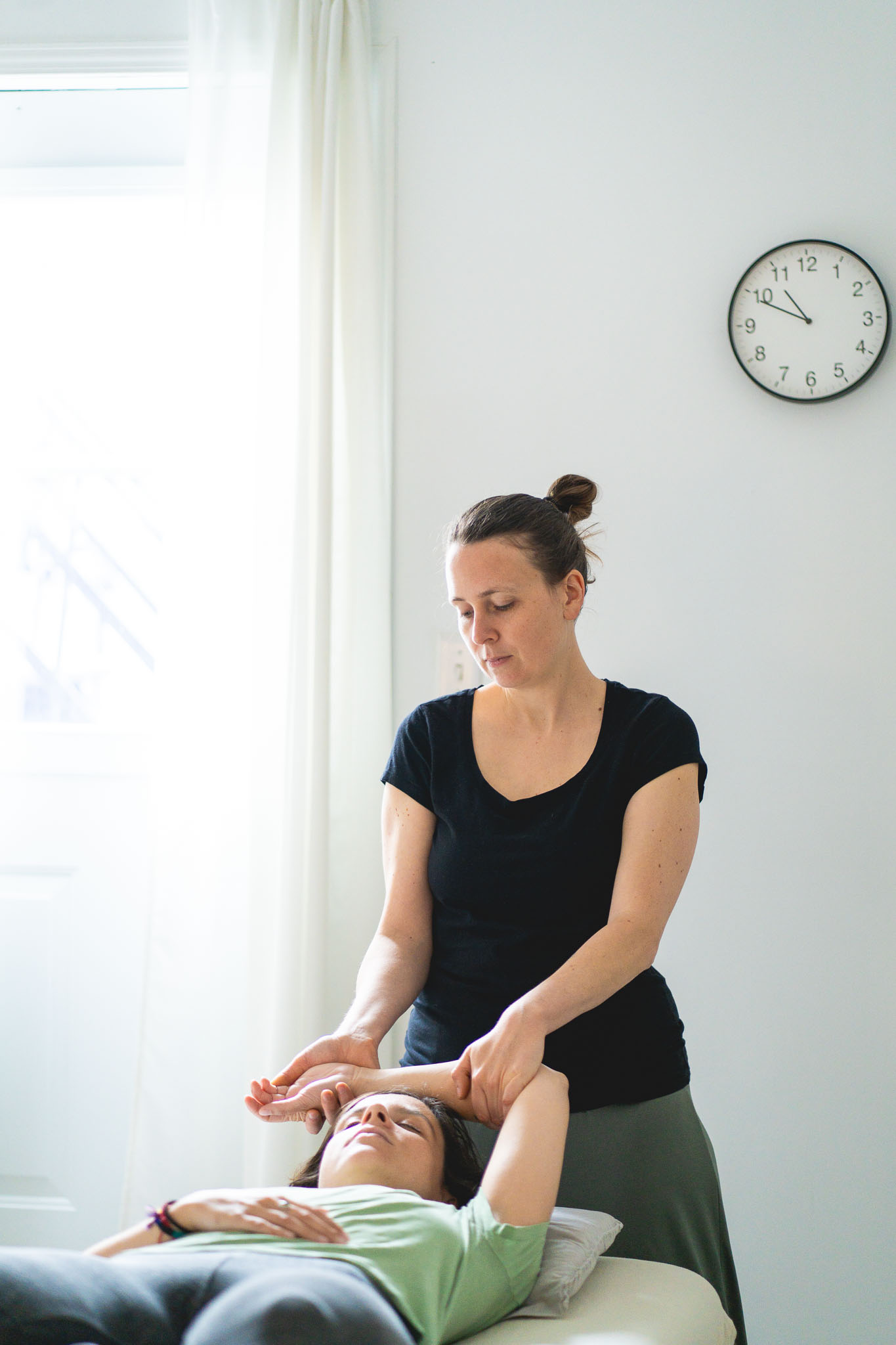 Shiatsu sur table de massage